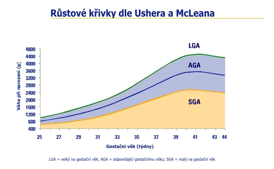 Růstové křivky dle Ushera a McLeana
